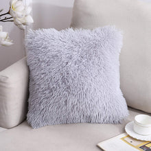 Load image into Gallery viewer, Faux Fur Plushy Throw Pillow